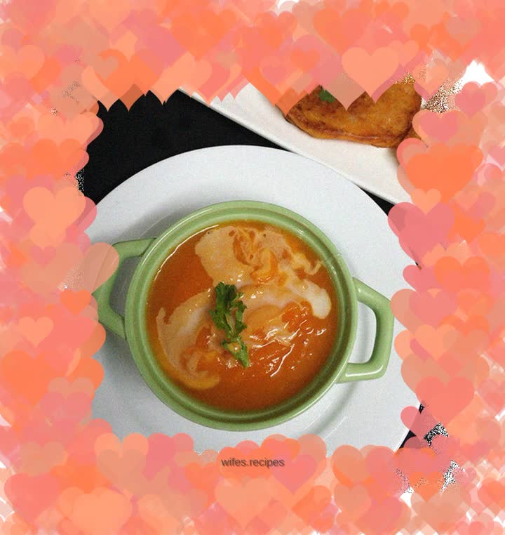 Condensed milk pumpkin porridge