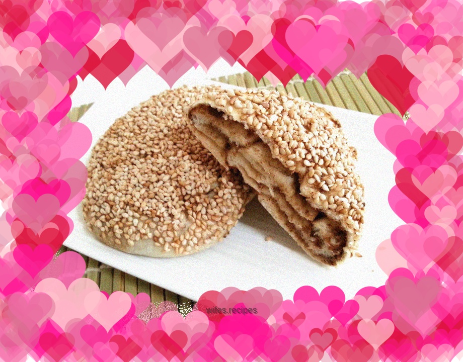 Sesame sauce pancakes