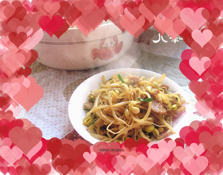 Simple home-cooked dish---Casserole with bean sprouts