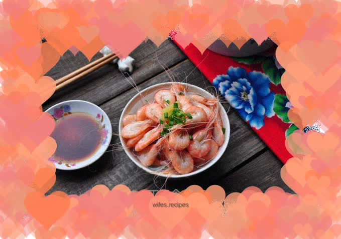 Salt-roasted white shrimp