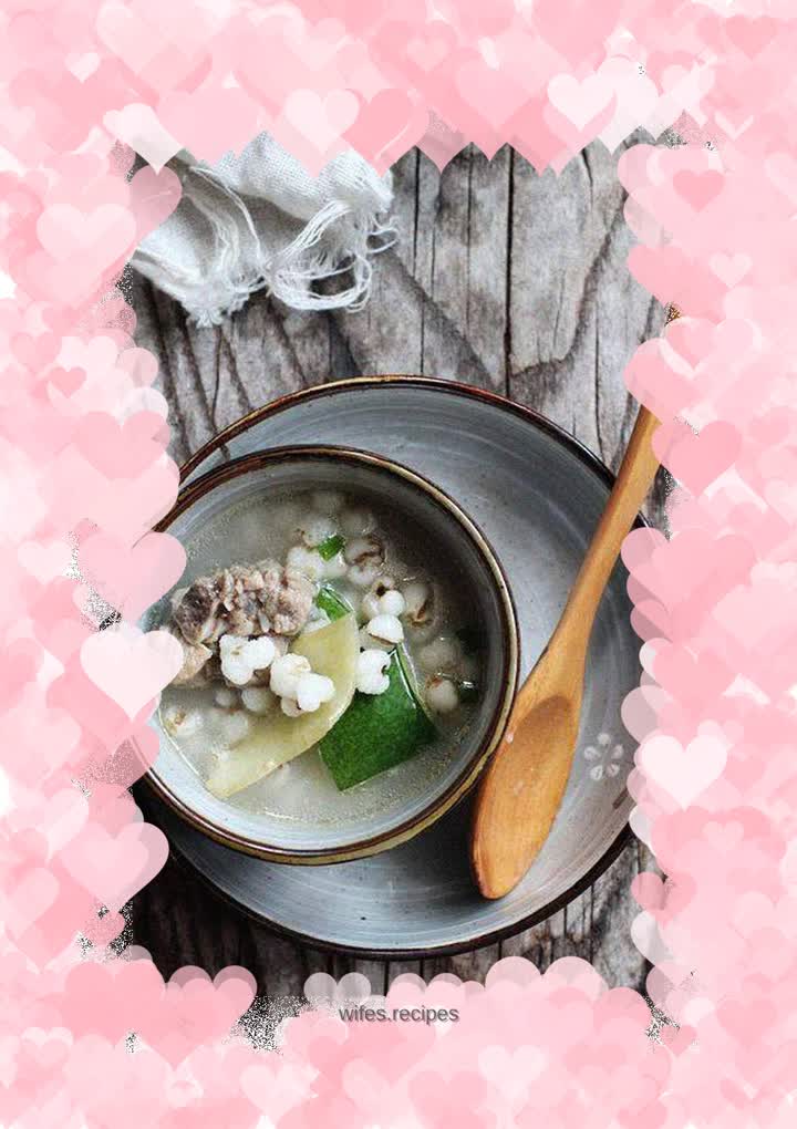 Nourishing yin and replenishing qi----Winter Melon, Coix Seed and Duck Meat Soup
