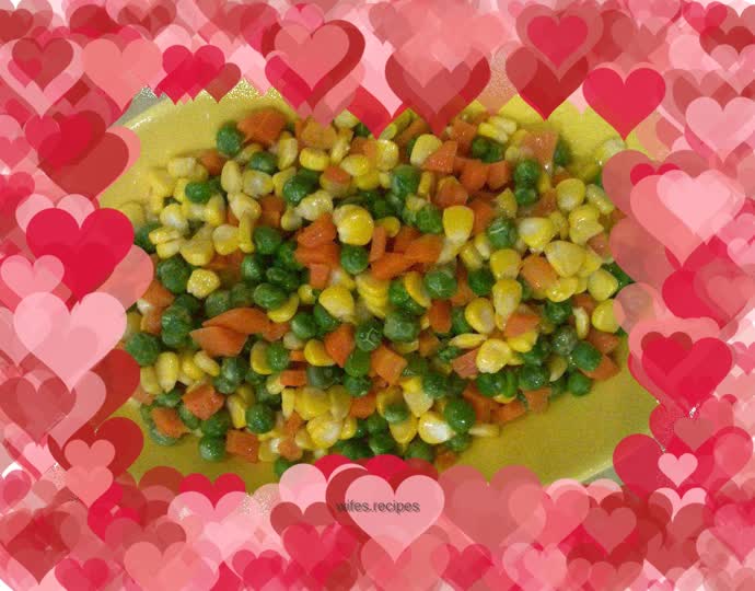 Vegetarian Fried Three Colors