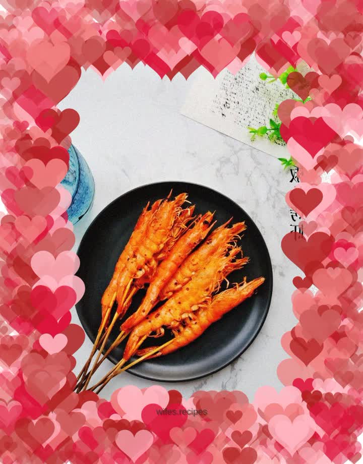 Salt and pepper grilled shrimp