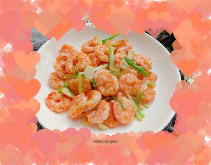 Fried Shrimp with Green Onions