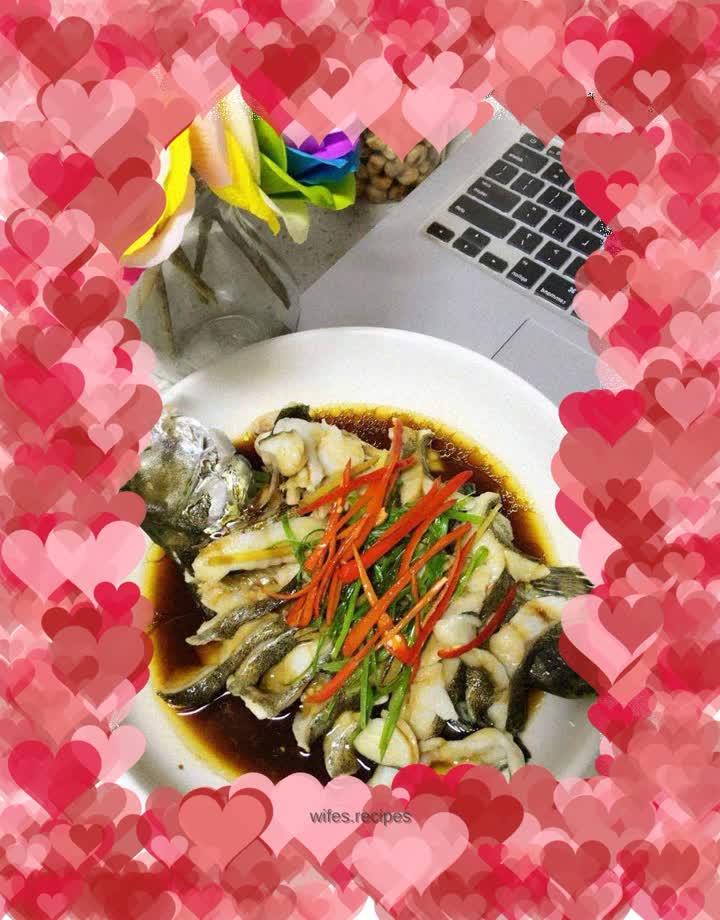 Steamed mandarin fish