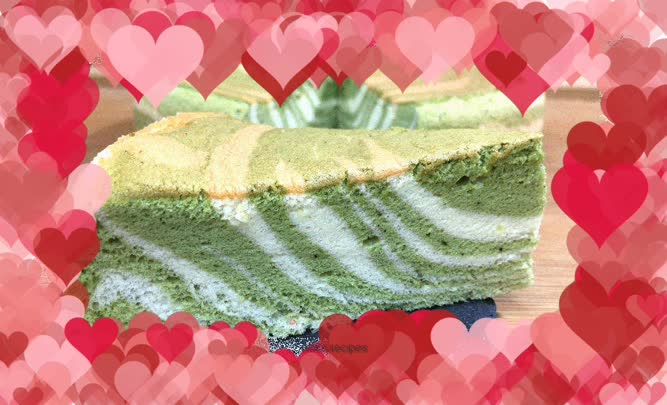 Two-color zebra pattern chiffon cake, easy to make and delicious, a soft and sweet delicacy.