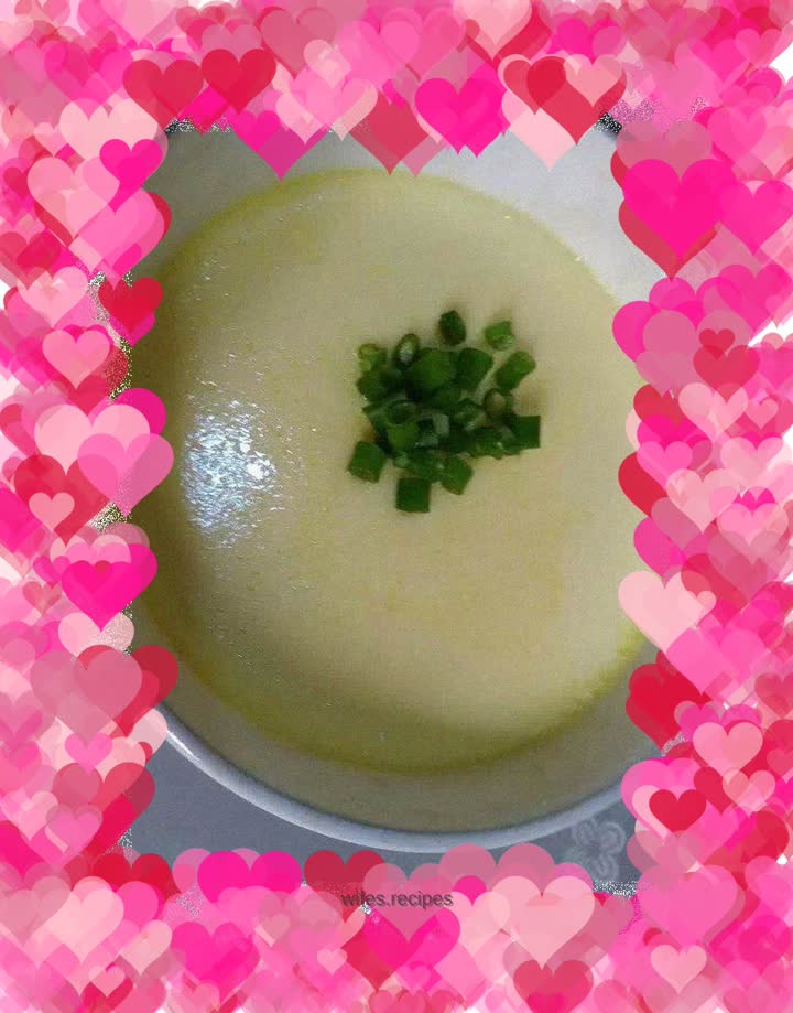 Chicken soup and egg custard