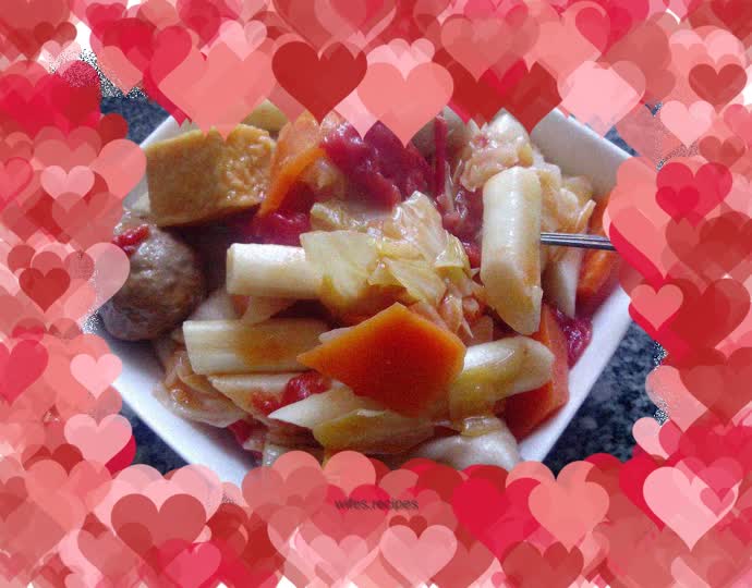 Home-style fried rice cake---different from Korean fried rice cake