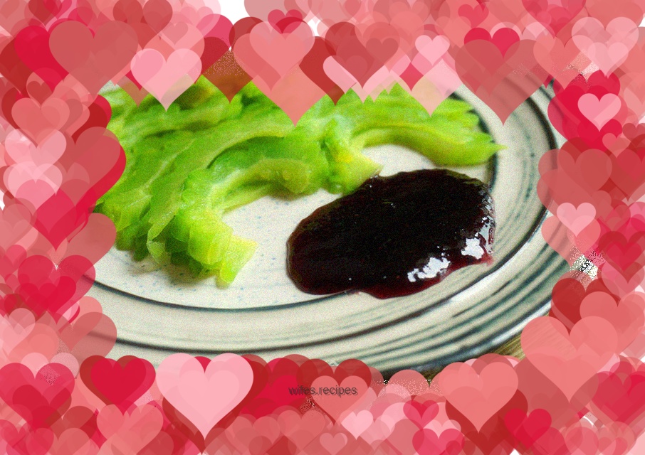 Iced Blueberry Sauce Bitter Melon