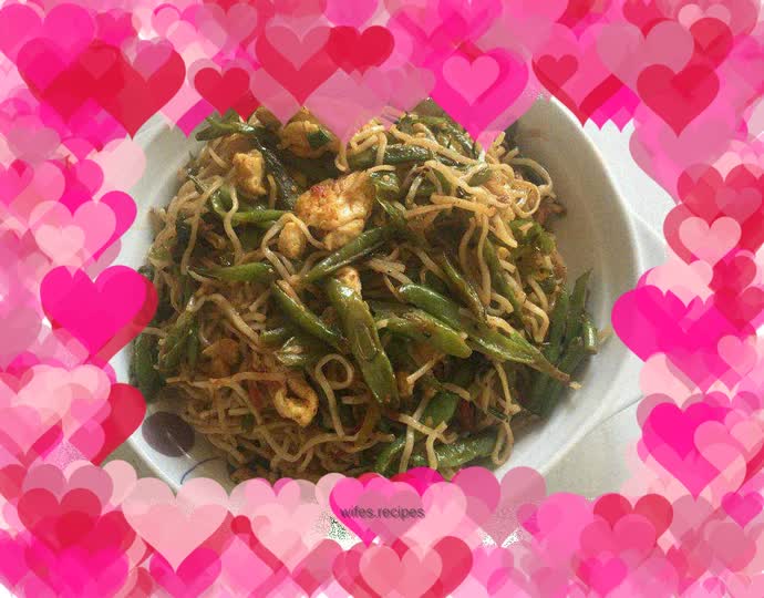 Home-style fried thin noodles