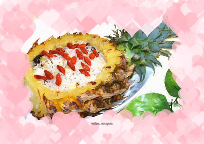 Sweet and sour pineapple rice