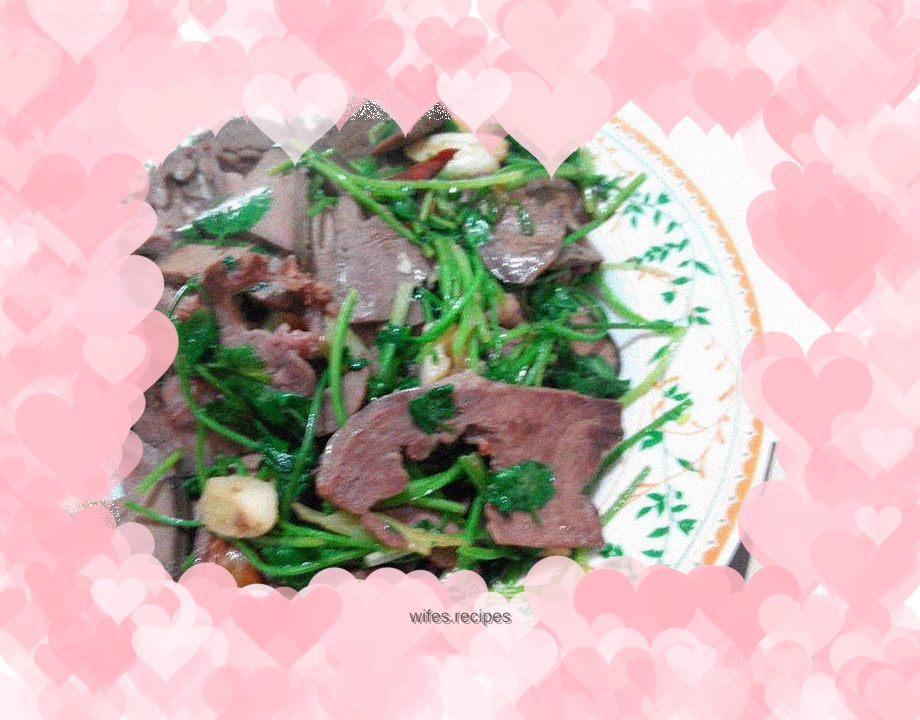 Fried heart and liver