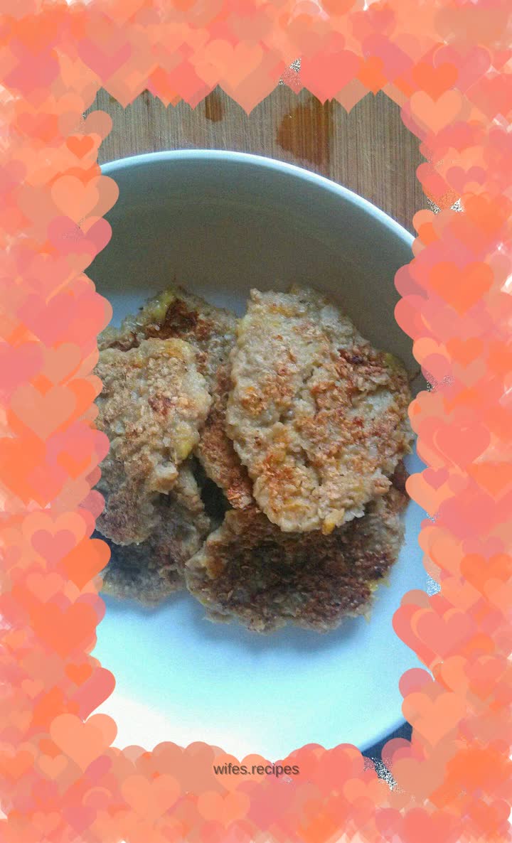 Banana Oatmeal Soft Pancake