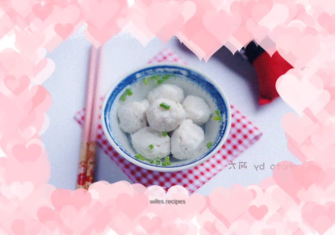 Handmade fish balls