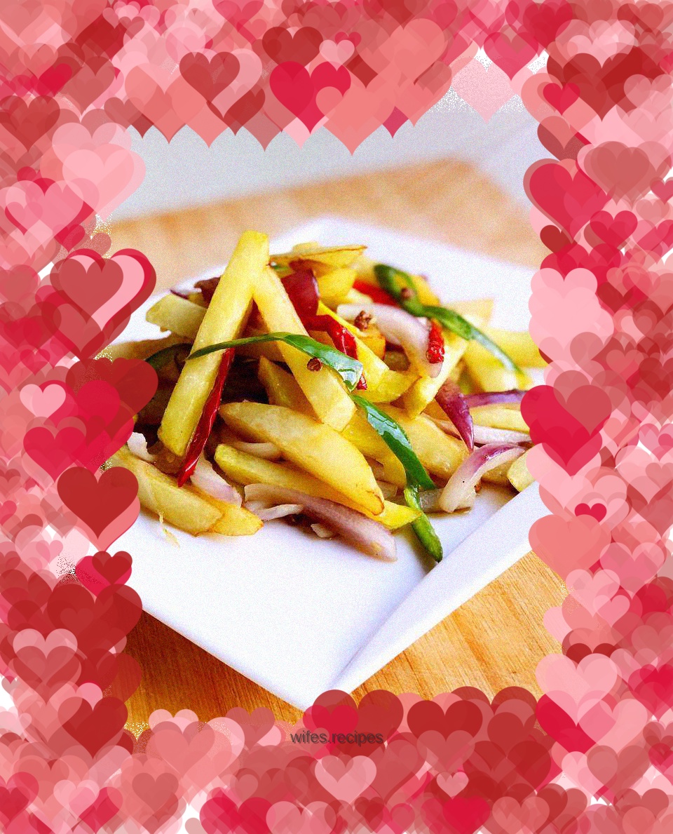 Stir-fried potato chips