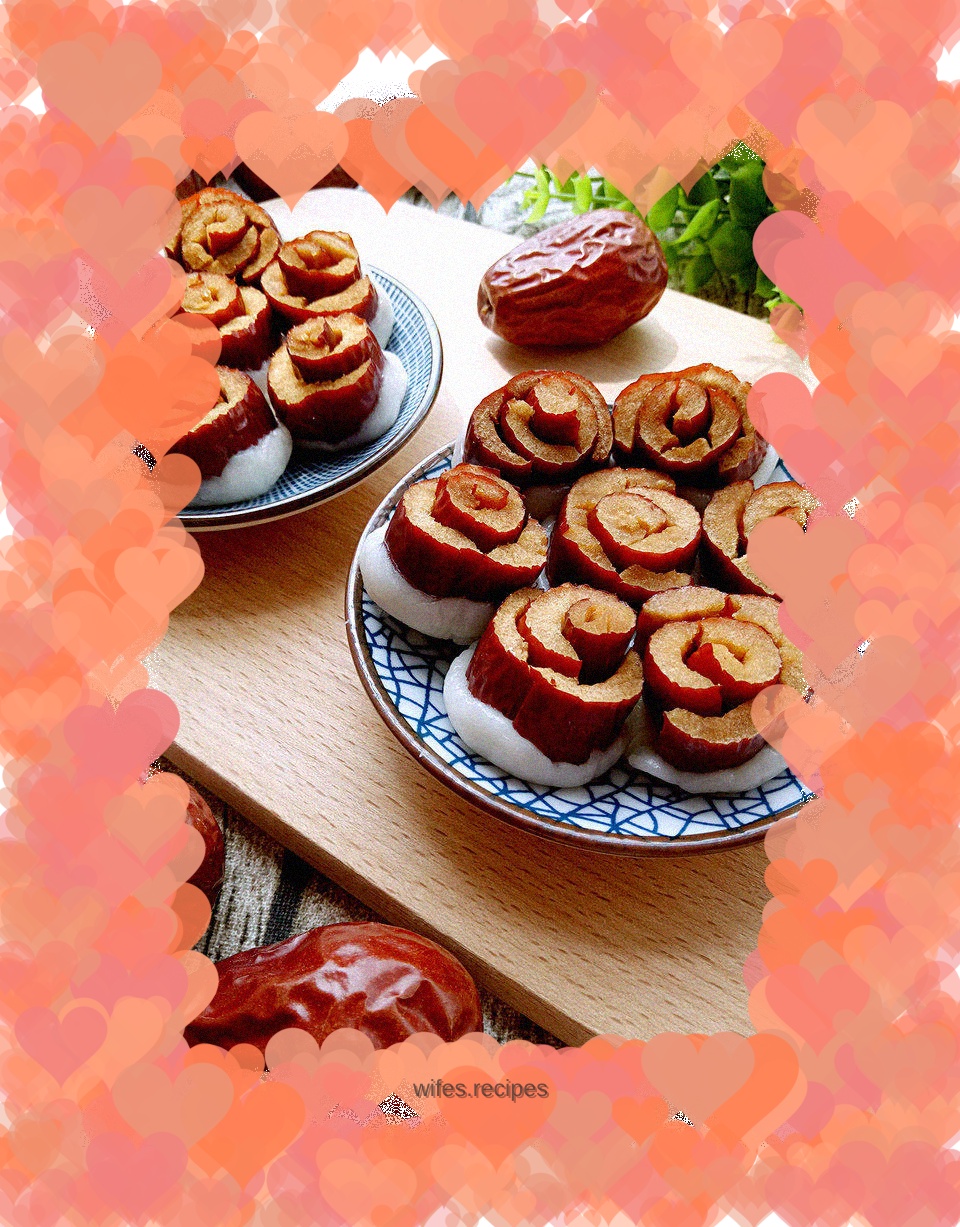 Fancy glutinous rice with dates