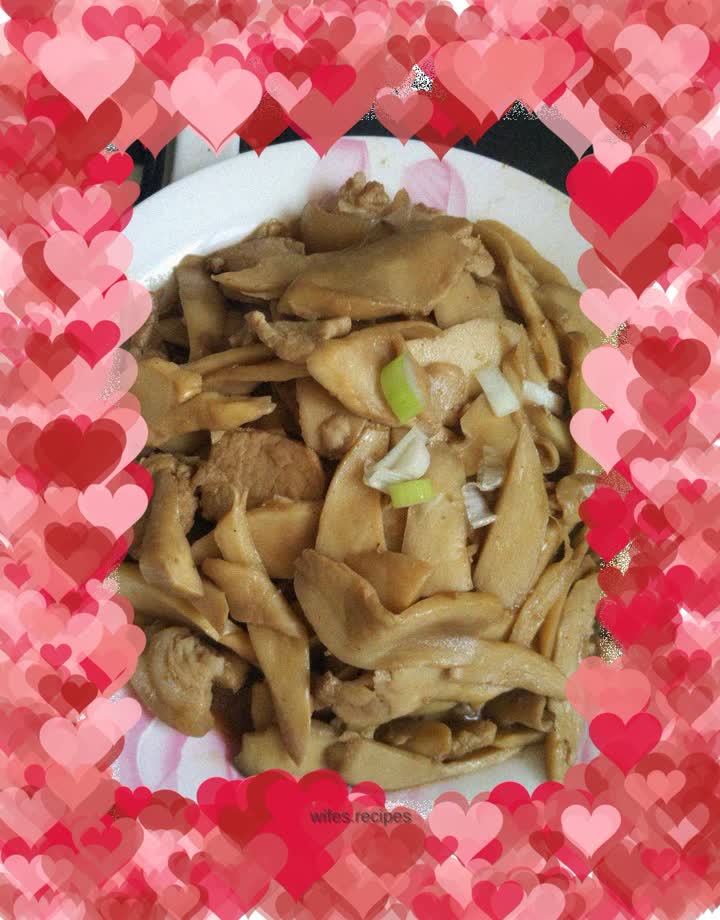 Stir-fried Pork Slices with King Oyster Mushroom