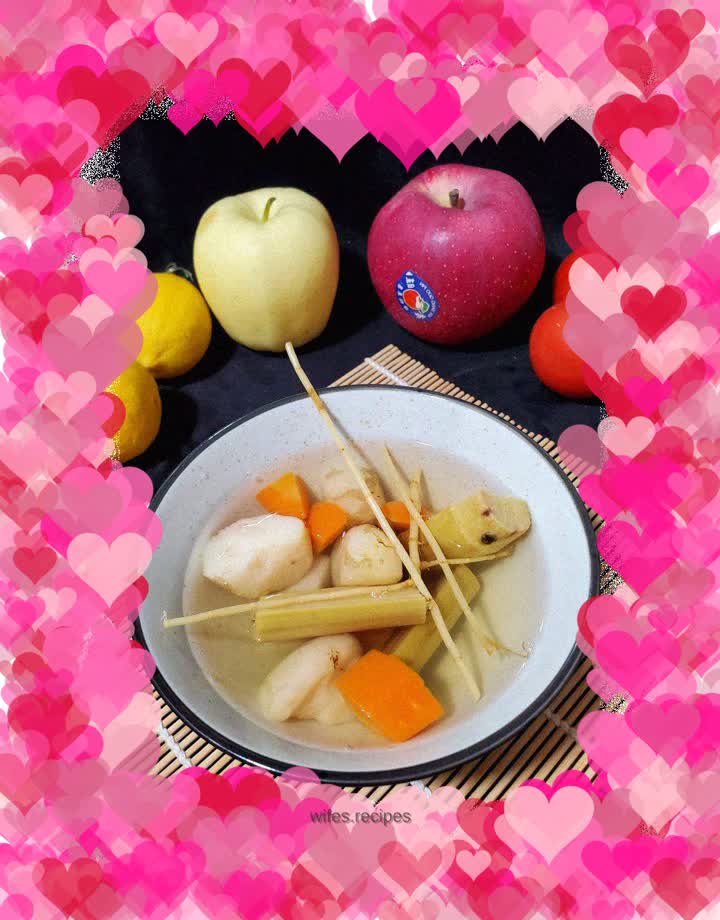 Bamboo, cane, spear root, carrot and water chestnuts