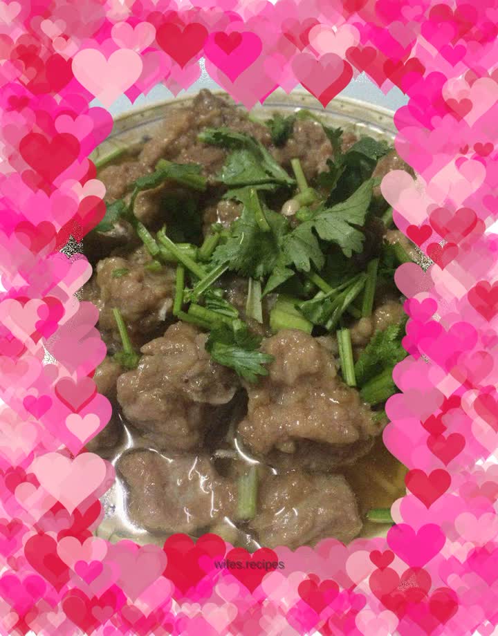 Pressure cooker steamed pork ribs