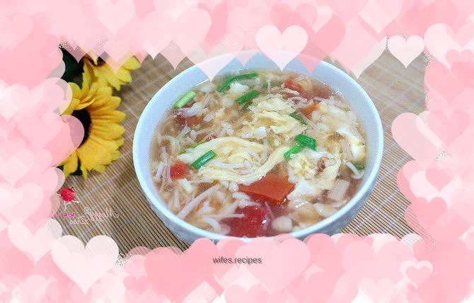 Day Needle Tomato Egg Drop Soup