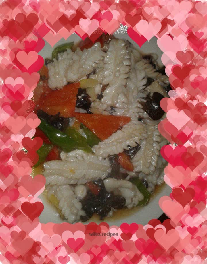 Stir-fried mullet flowers