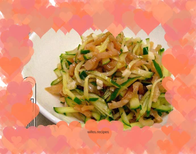 Cucumber shreds with sting skin ☆ Very big jellyfish skin 5