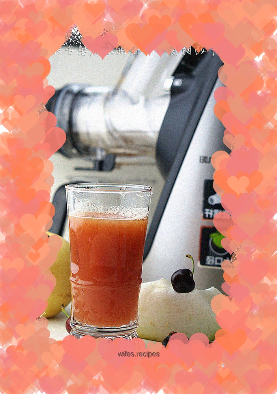 Cherry, winter melon and pear juice