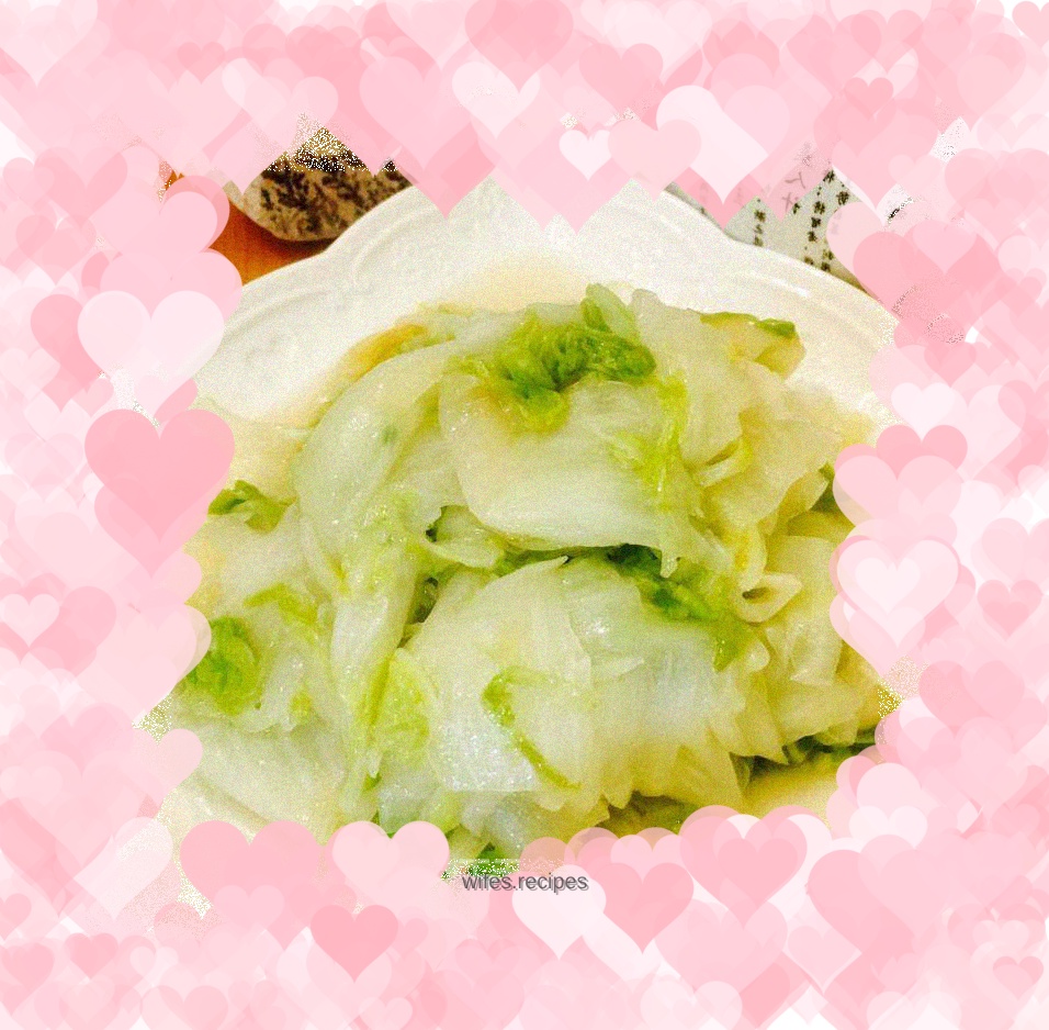 Stir-fried Chinese cabbage