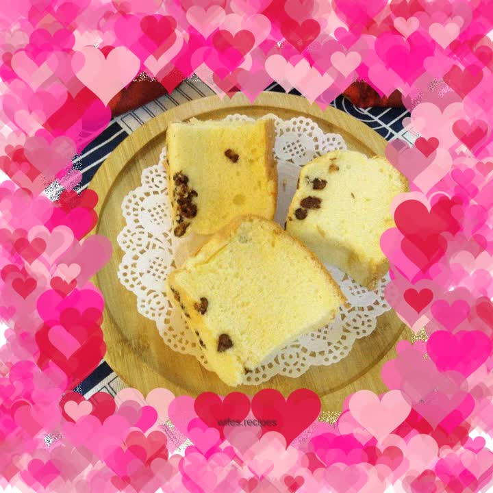 Sugar Natto Chiffon Cake