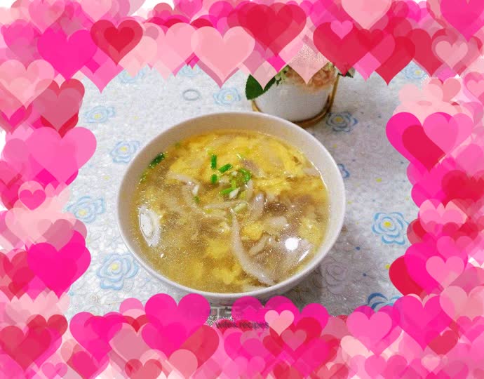 Mushroom and Egg Drop Soup