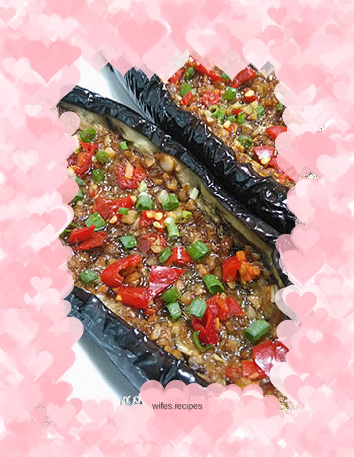 Clean up the rice----Grilled eggplant with garlic