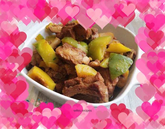 Pumpkin roasted pork ribs