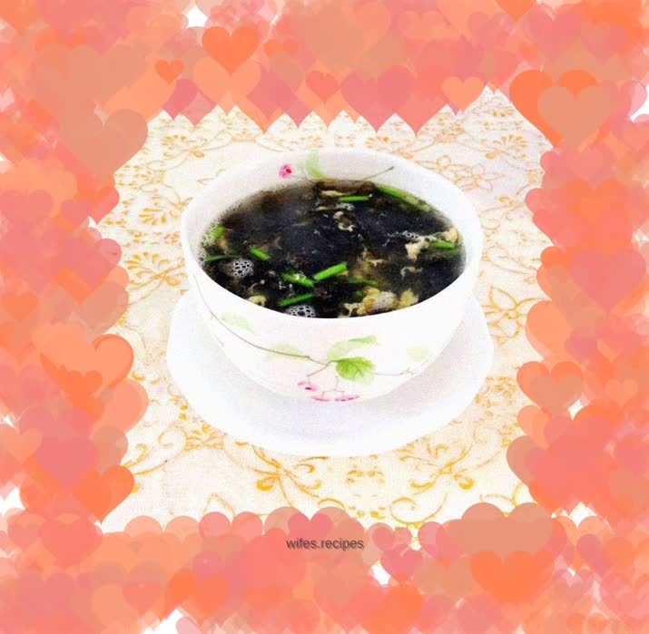 【Seaweed and Egg Drop Soup】--Simple yet delicious quick soup