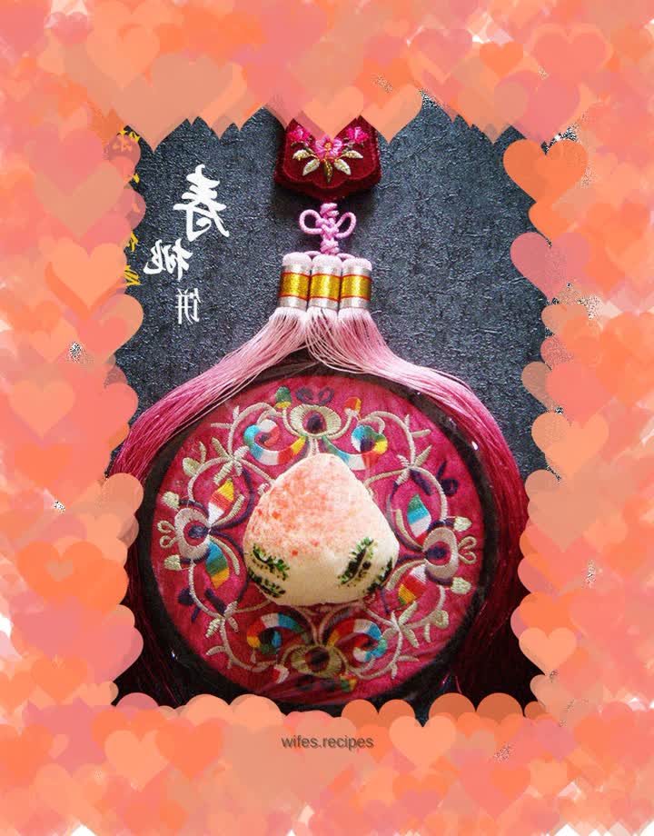 Jinwei Xiaoba Dim Sum - longevity peach cake (halal and edible)