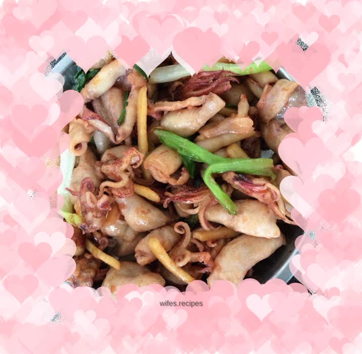Stir-fried squid