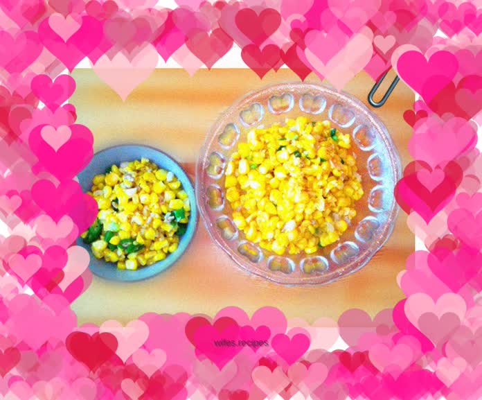 Fried green corn kernels (super simple)