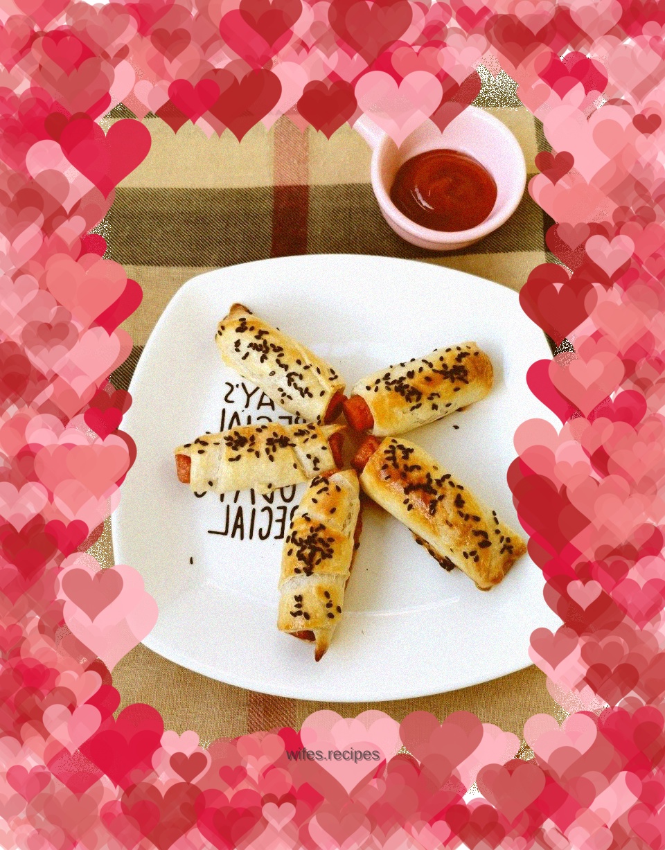 Crispy Hand Pancakes and Ham Rolls