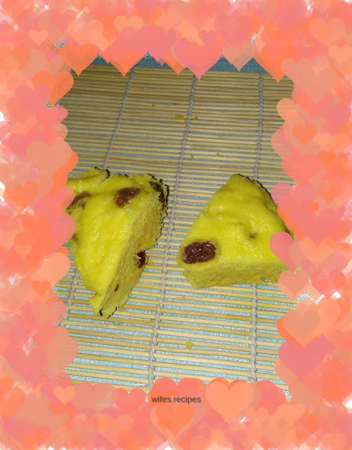 Winter health---Milk-flavored raisin steamed cake