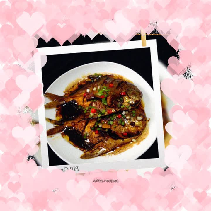 Braised pomfret and bream