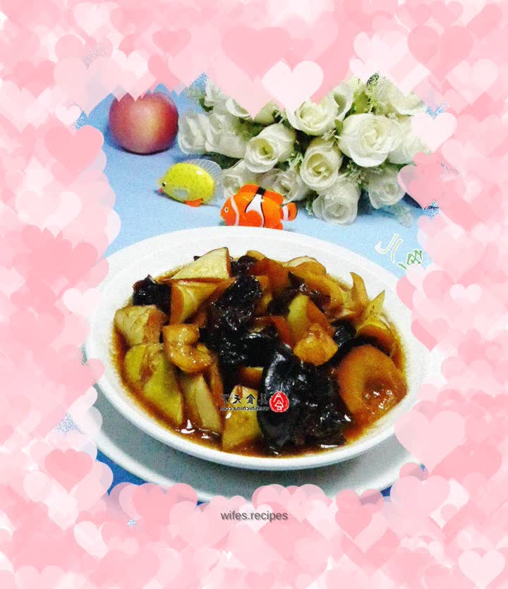 Roasted bamboo shoots with black fungus