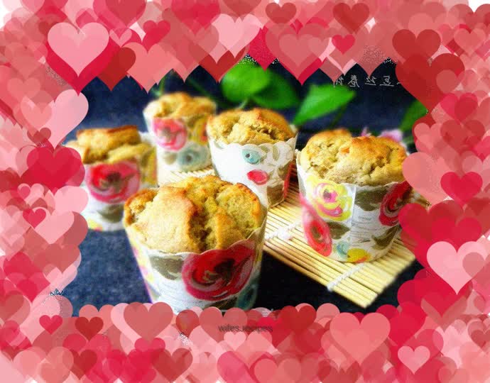 Oatmeal bran powder banana muffin