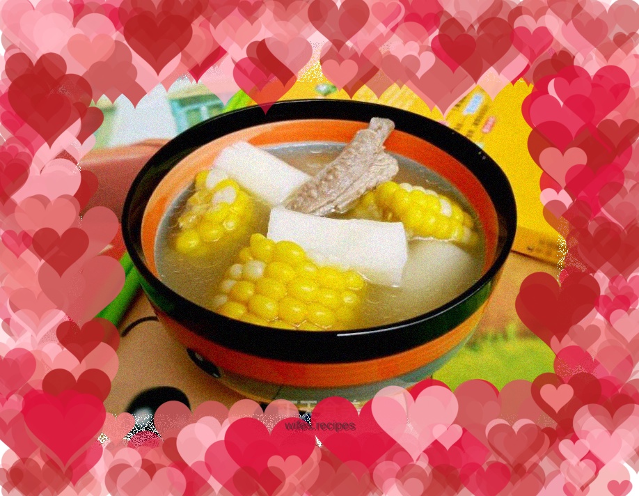 Corn, Yam and Pork Ribs Soup