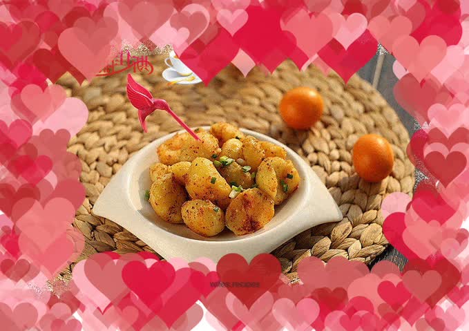 Pan-fried baby potatoes