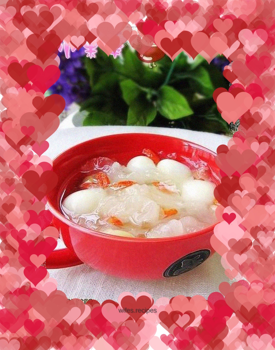 Tremella quail egg sugar water