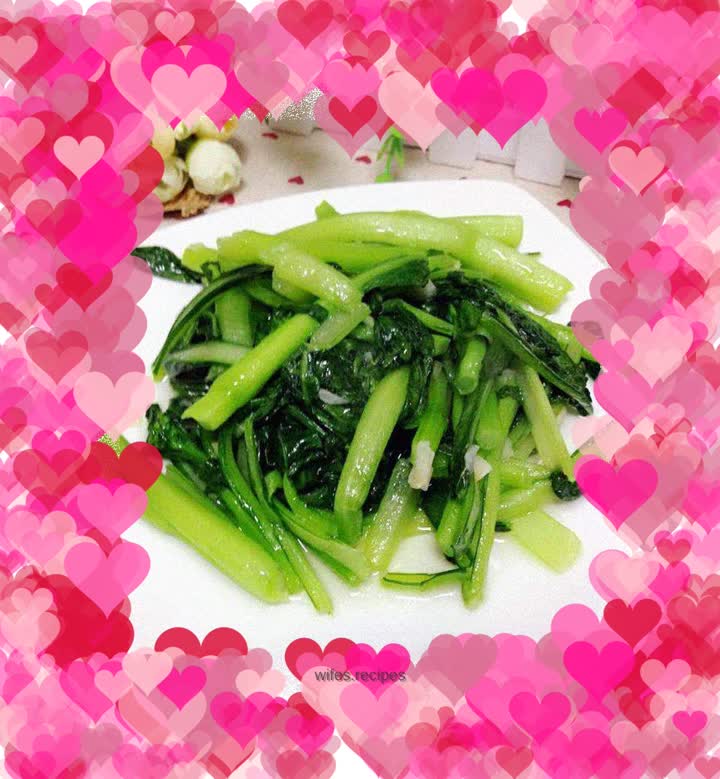 Stir-fried Choy Sum with Garlic