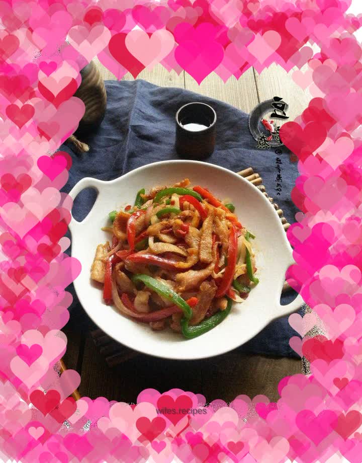 【Guangdong】Stir-fried pork neck with colorful pepper