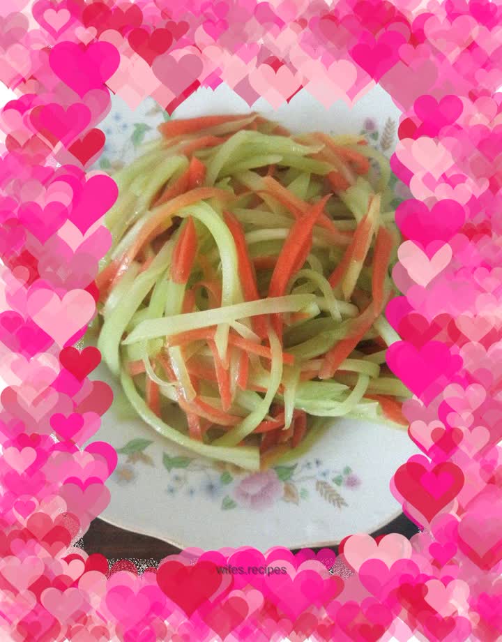 Two-color stir-fry
