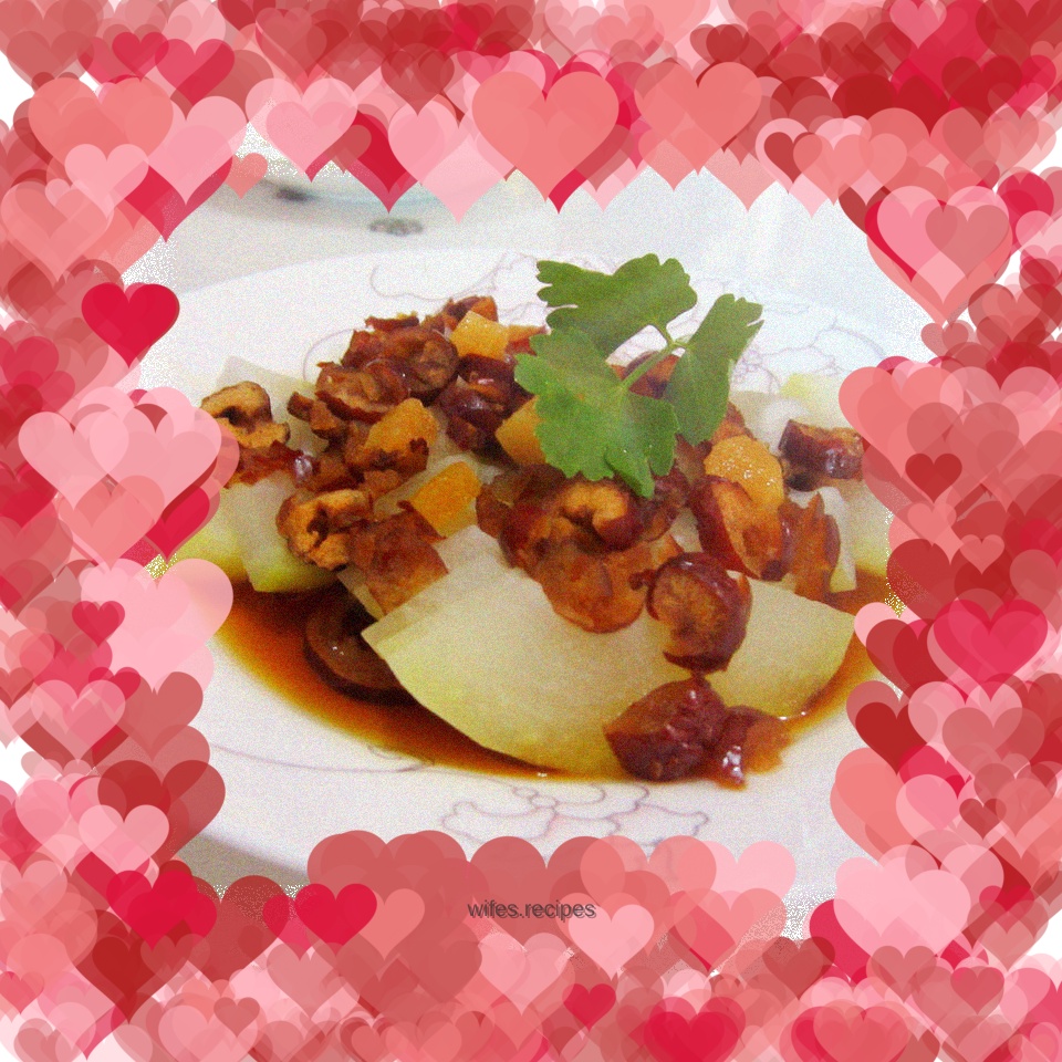 Steamed Winter Melon with Red Dates and Brown Sugar