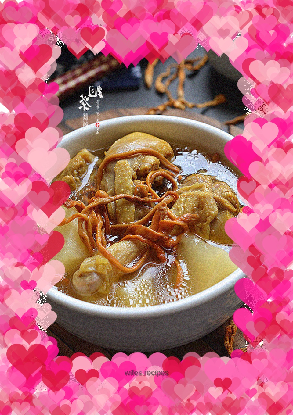 Cordyceps flower and radish stewed duck soup