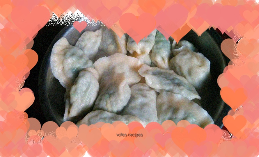 Alfalfa stuffed dumplings